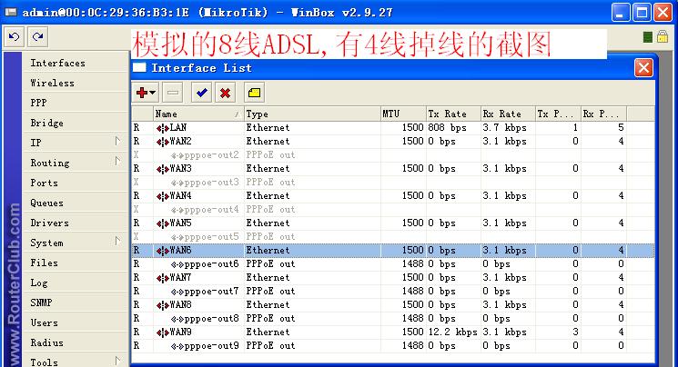 模拟8线ADSL.有4条掉线的截图.JPG